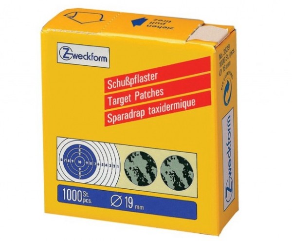 Schusspflaster schwarz Ø 19mm