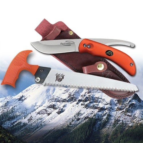 Jagdmesser-Set Messer/Aufbrechklinge und Säge