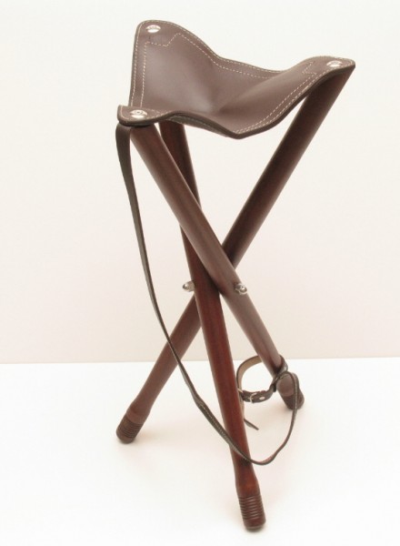 Dreibeinsitz Leder 80 cm