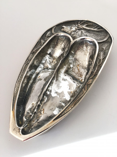 Aschenbecher Hirsch-Trittsiegel Dekorand