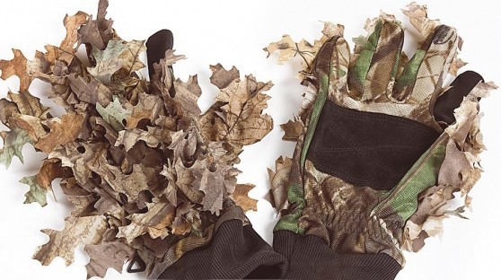 Laub-Camo Handschuhe Wood