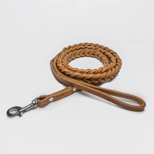 Hundeleine CP cognac