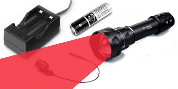 Nite Hunter Jagdset LED rot Akku