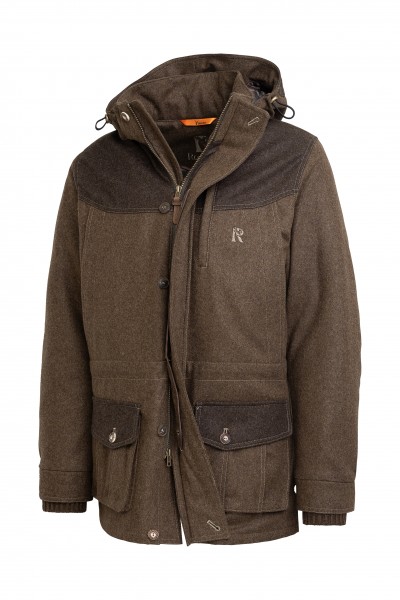 Loden Jacke mit Kapuze