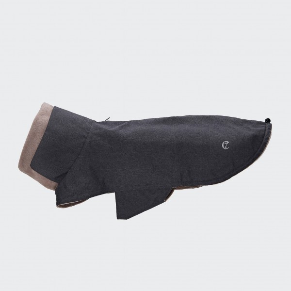 Hundemantel Brooklyn waxed cotton Graphit