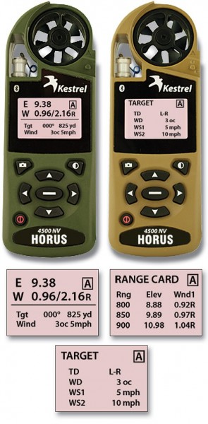 Kestrel 4500NV WT Horus® Ballistics Bluetooth®
