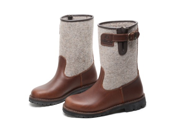 Leder- Filzstiefel Cottage