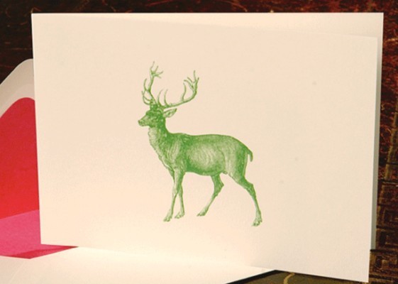 Klappkarte Hirsch